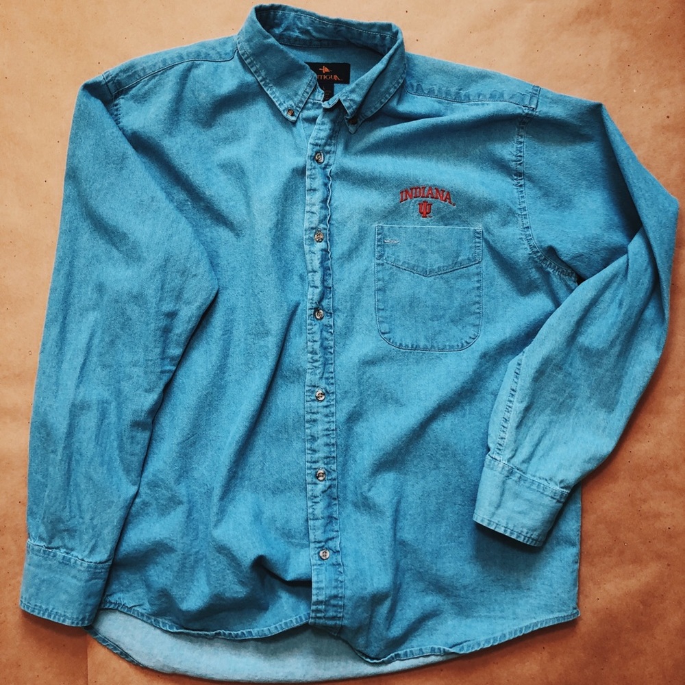 Denim Long Sleeve Button Down